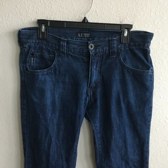 Armani Jeans Men's Dark Wash Bootcut Jeans Sz. 31 - Picture 3 of 12